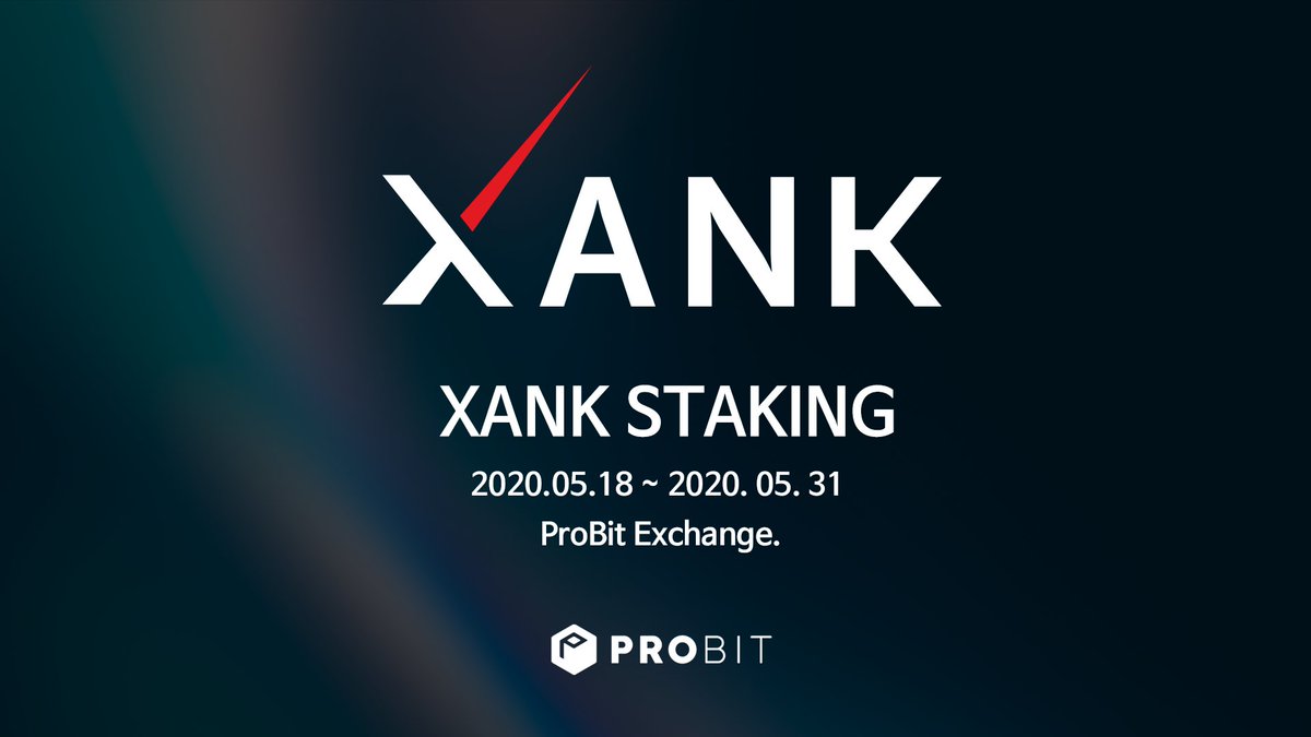 Stake XANK, Earn XANK

Join the XANK Staking Event !

ENG : xank.io/blog/xank-stak…
KOR : xank.io/kr/blog/xank-s…

#xank #bitcoin #staking #probit #cryptocurrency