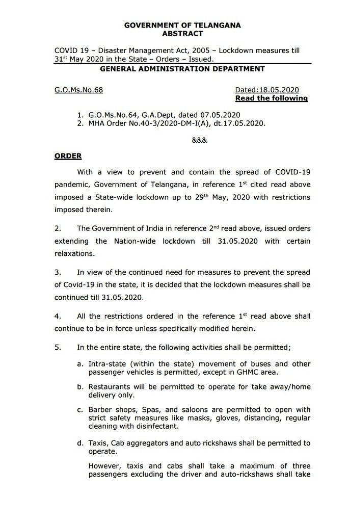 Andhraboxoffice Com Telangana New Rules From Today Lockdown4