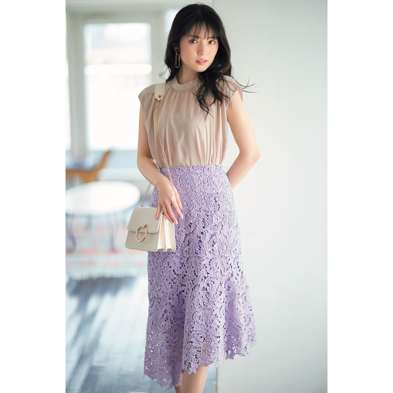 31 Sons de mode レーススカート 美人百花掲載 31 Sons de mode（トランテアン ソン ドゥ モード）の「レース