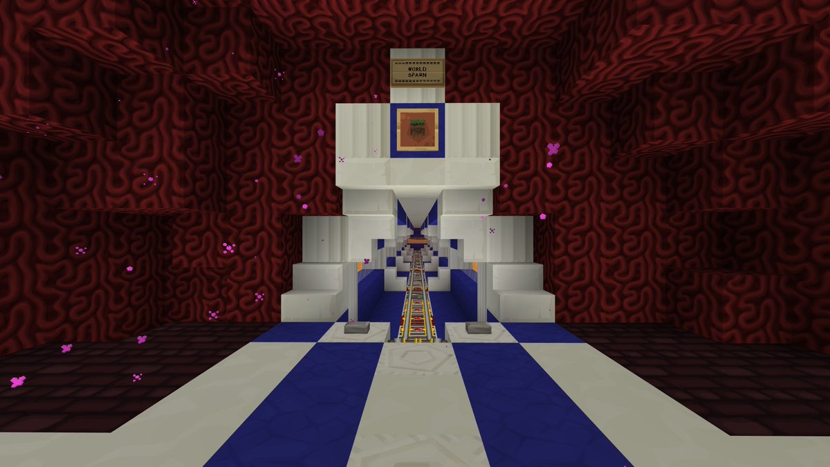 WheatReaper's tweet photo. #OfficialMinecraftClub Here's some slick shots of the Nether Hub in my survival realm! Credit: WheatReaper https://t.co/EvsCadu1Ac