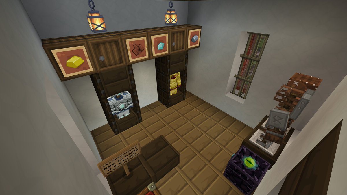 WheatReaper's tweet photo. #OfficialMinecraftClub A classy armor boutique in the downtown of New Bread City! Credit: OuterPanther179 https://t.co/ctMFVxeODh