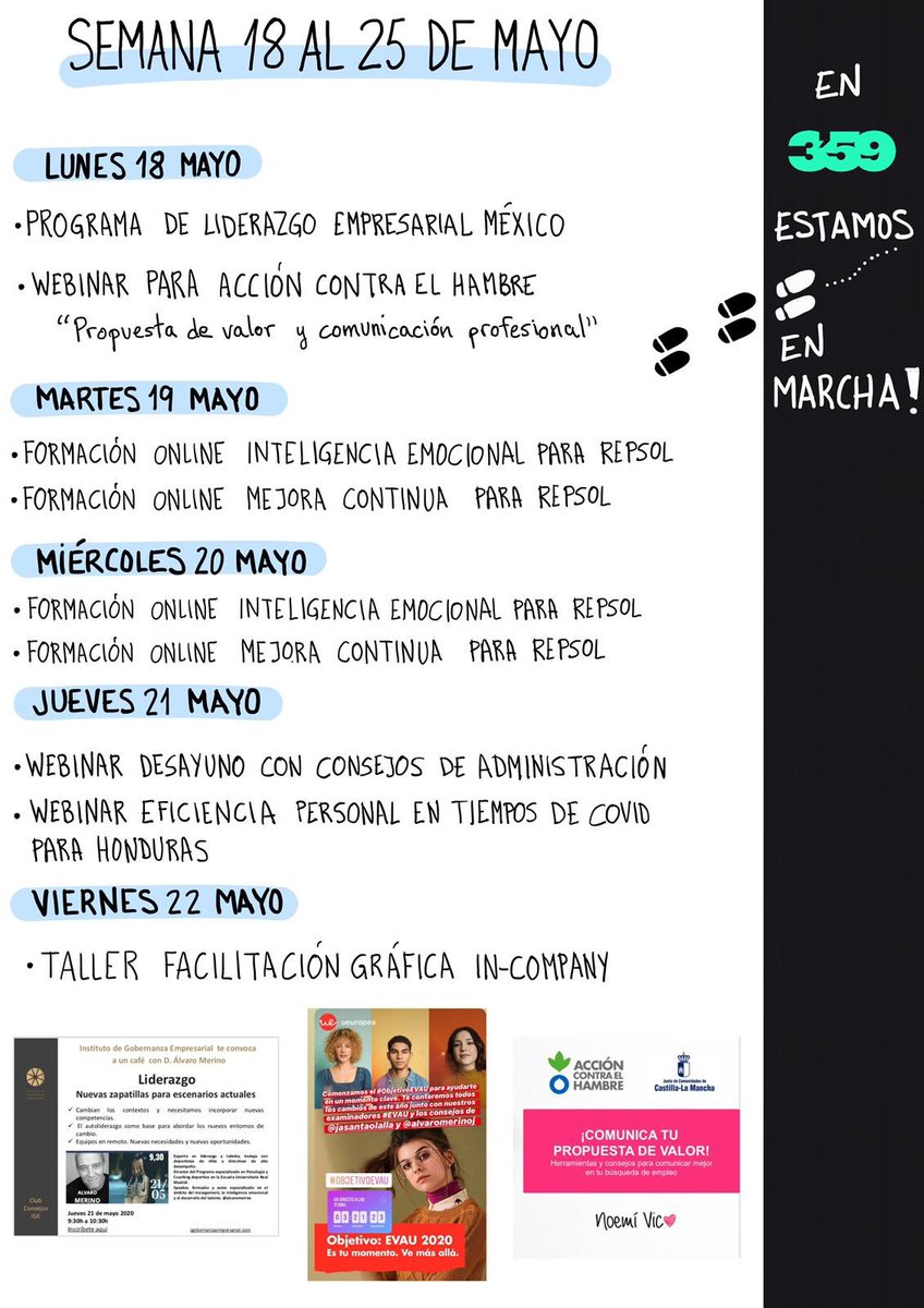 alvaromerino's tweet photo. El movimiento es lo nuestro. Apretamos las zapatillas y salimos a disfrutar de las nuevas rutas. Una semana viajera gracias a la tecnología. #aprendizaje #desarrollo @359formacion https://t.co/HVM0IB2G9I