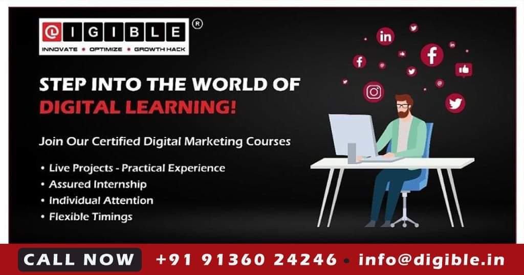 digible1's tweet photo. Step into the world of Digital Learning! Join our Certified Digital Marketing Courses.
Call today: +91 9136024246
To know more check our website
#Digible #Innovate #Optimize #DigitalMarketing #GetDigitalized #Introduction #SEM #SearchEngineMarketing #internship #onlinemarketing https://t.co/H3RTg9AqrL