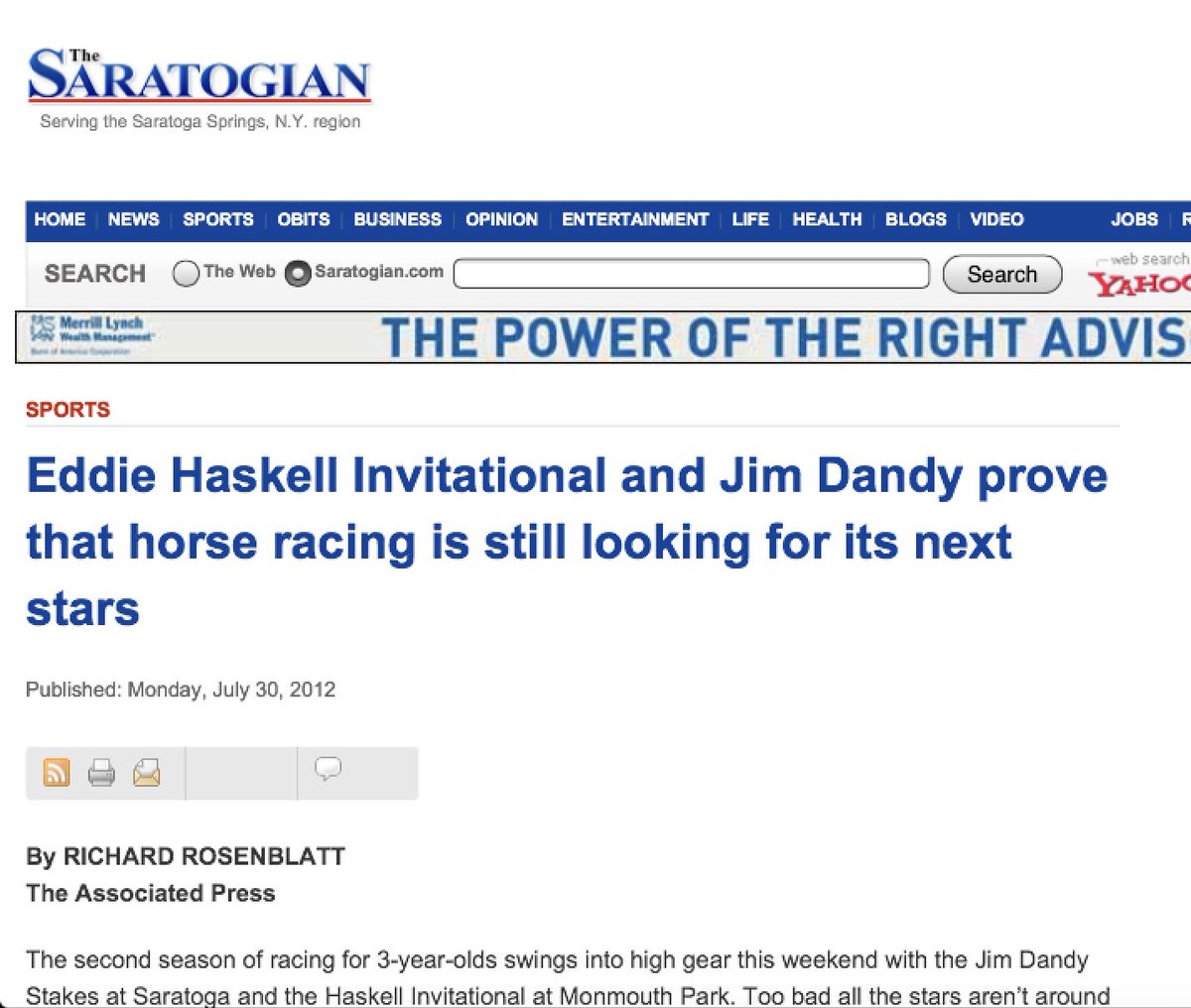 EdBurkeToga's tweet photo. R.I.P. Ken Osmond who played Eddie Haskell in Leave it to Beaver and never had a horse race named in his honor, much to the surprise of a young editor in 2012. #HaskellInvitational https://t.co/3ojGoByh2V