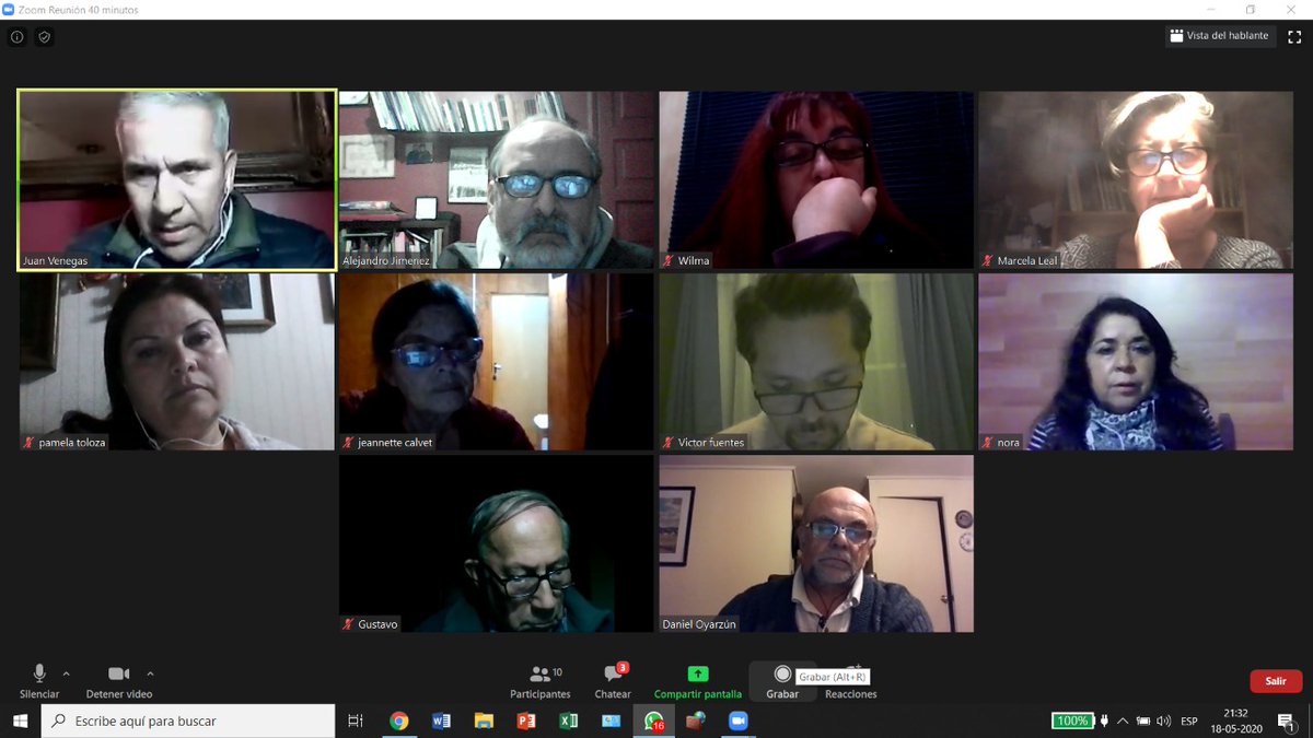 HOY | Se llevó a cabo la reunión de ChileCosoc, dónde se trataron temas sobre trabajo de comisiones y agenda semanal.