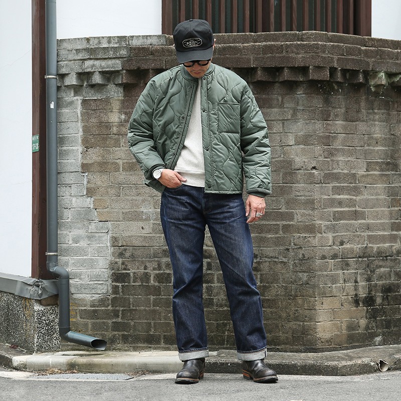 こちら #米軍デッドストック #CWU9Pキルティングライナージャケット で