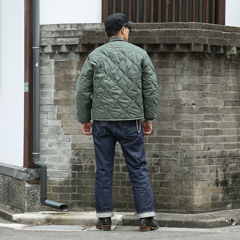 こちら #米軍デッドストック #CWU9Pキルティングライナージャケット で