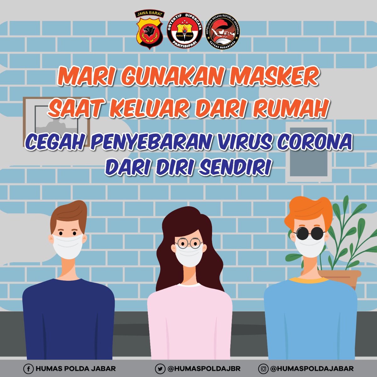 Jackhide12's tweet photo. Yuk Sobat Polri kita ikuti kebijakan pemerintah terkait PSBB, physical distancing dan tetap di rumah aja. Ini demi kebaikan bersama
#PatuhiProtokolCovid19 https://t.co/C7wfxghKL3