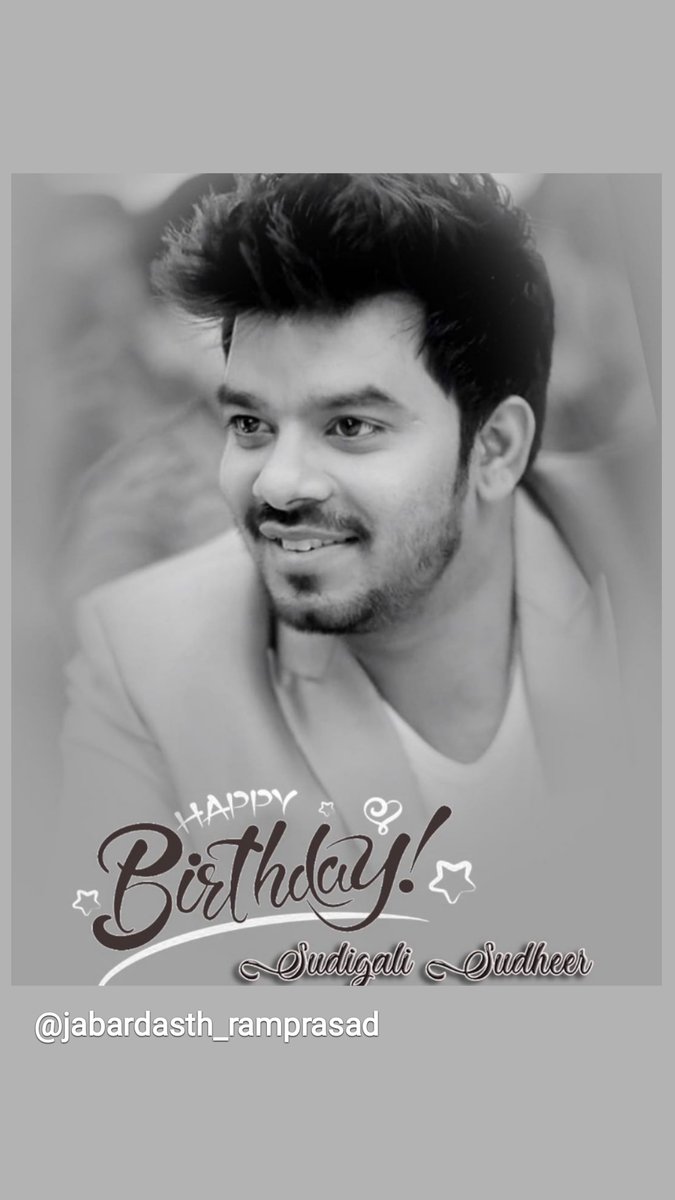 sujithraavi18's tweet photo. #HBDsudigalisudheer #HBDSS @sudheeranand https://t.co/xY8fEK0qj2