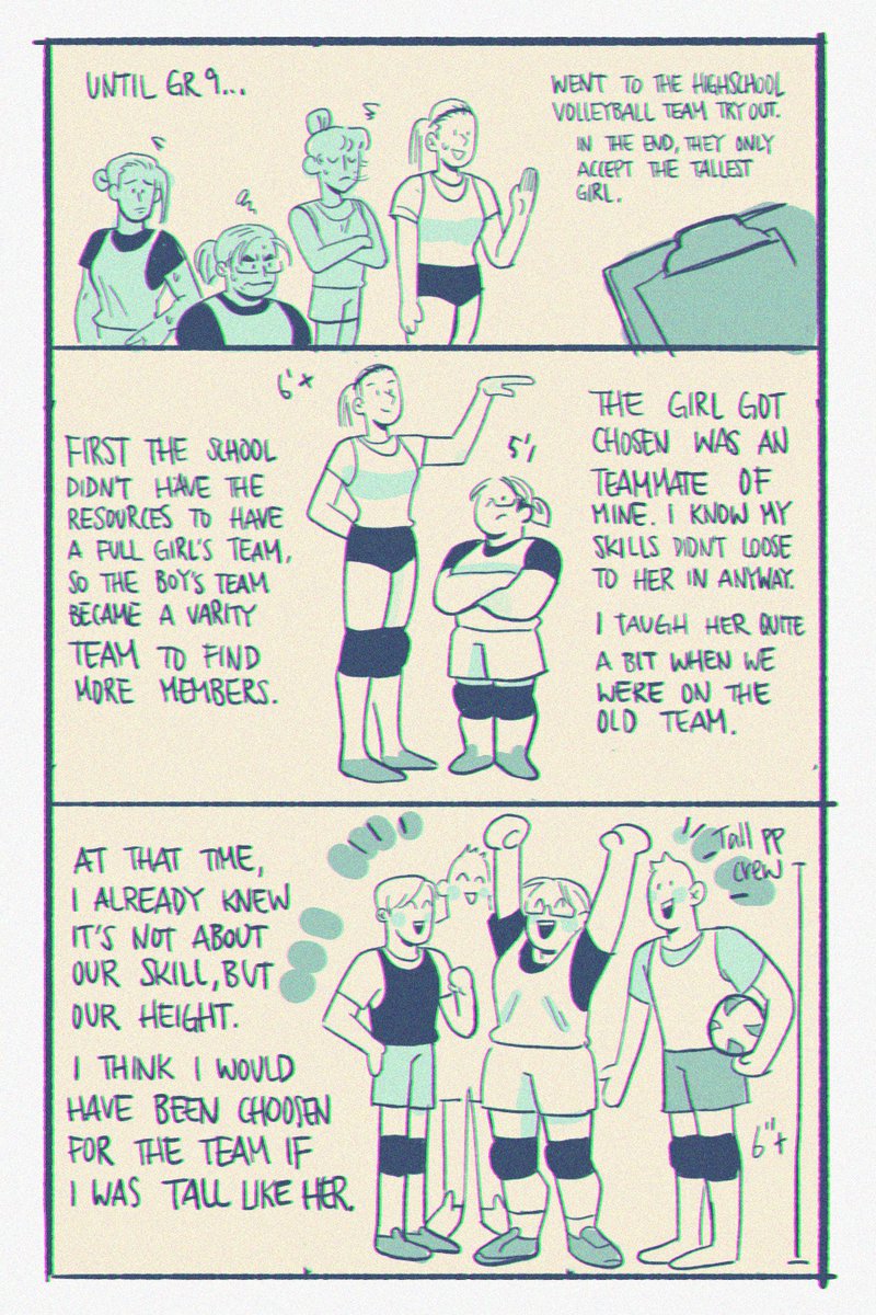 Just a little comic how Haikyuu means so much to me and how 393 really hit it harddd :') 

I have never done comic this personal but it was a good time to process some thoughts about being short in a volleyball team 

#haikyuu #Haikyuu393 