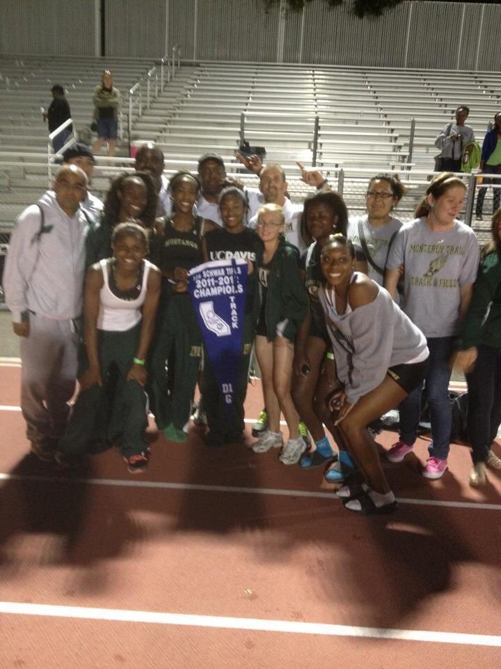 mthstrack's tweet photo. 8 years ago today the MT girls T&amp;F team won the 2012 SJS Div. 1 Championship in dramatic fashion🐎🥇 The memories of that meet will last a lifetime #mthstrack #beenwinningforawhile #mttrackmemories #storybookseason #theBluebanner @TherapywithLove @SacBee_JoeD @MontereyTrailHS https://t.co/CKNWNmIRKB
