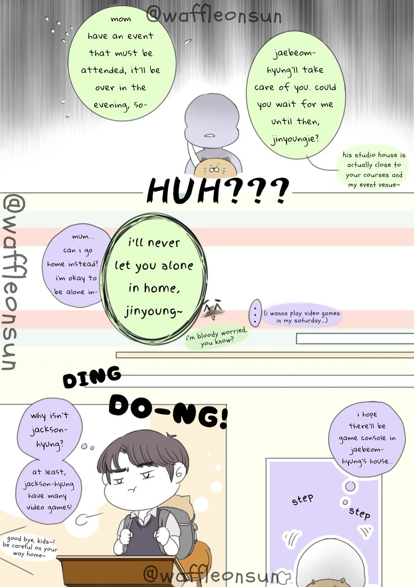 (jj fancomic: finding jinyoung)
Page 7, Little jinyoung is the video game lover!🎮🌟