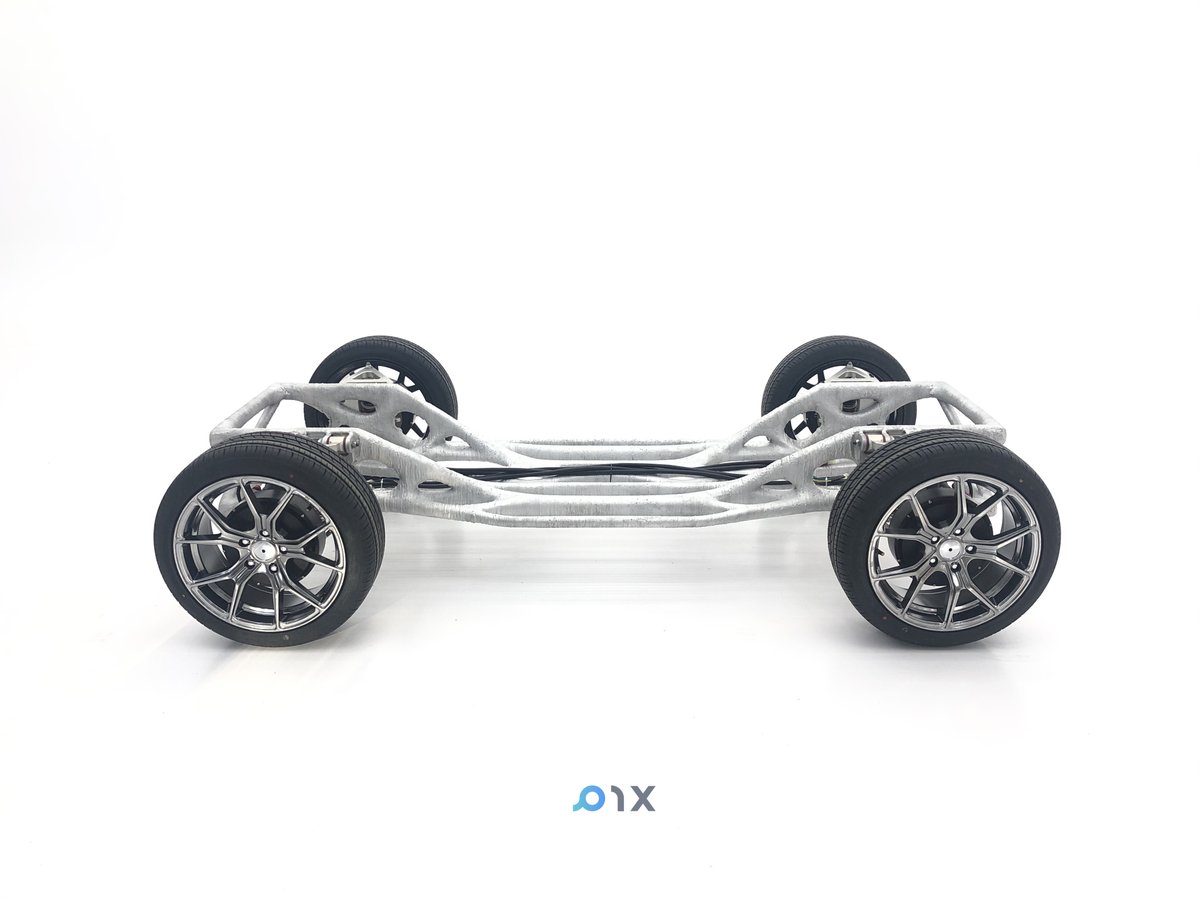 thepixmoving's tweet image. Generative designed and metal #3Dprinting chassis is ready on wheels. A new milestone for both PIX #AutonomousDrivingVehicles and the #automotive manufacturing. We’re rebuilding the way cars are designed, built &amp;amp; manufactured. Less parts, shorter lead time &amp;amp; better customization