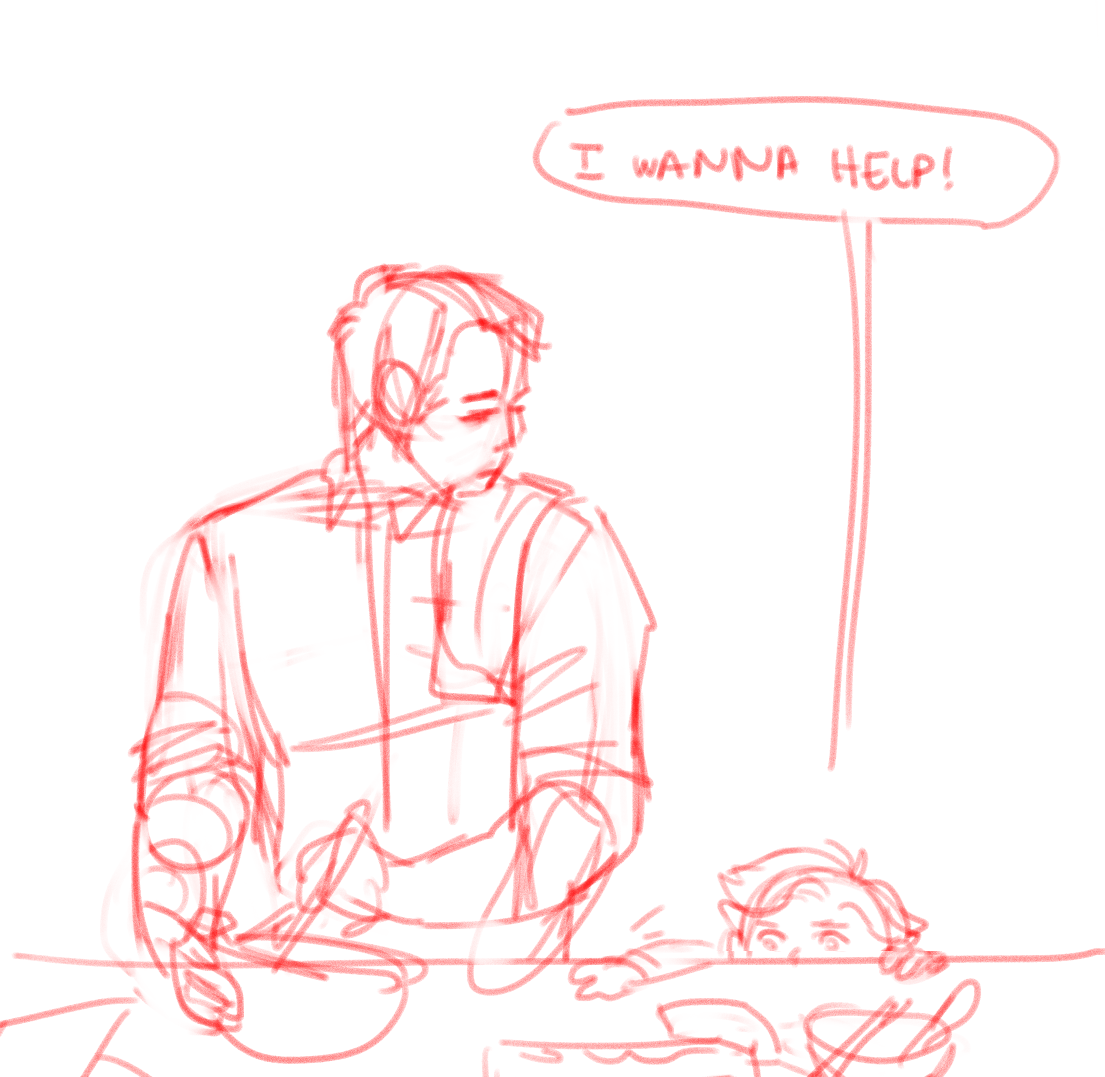 forgot about this thread of batman doodles. heres some sketches about bruce and dick.