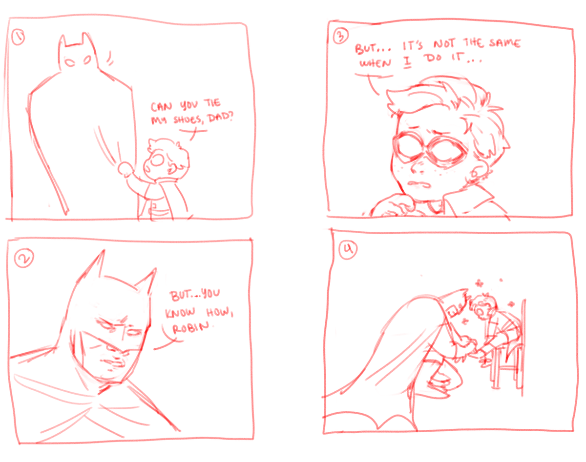 forgot about this thread of batman doodles. heres some sketches about bruce and dick.