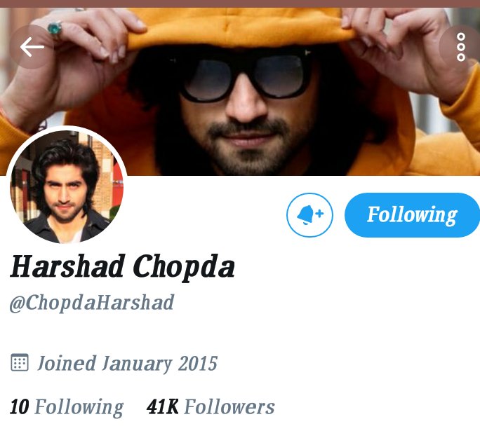 Priyank92865703's tweet photo. 41k  😍😍😍😍
#HarshadChopda https://t.co/7gdpmWeSVb