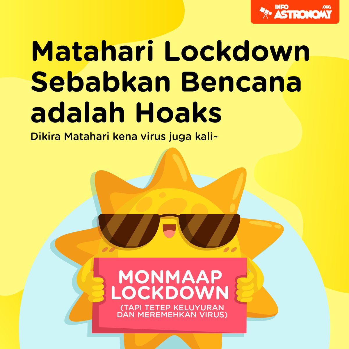 infoAstronomy's tweet photo. Karena masih banyak pertanyaan yang masuk ke kami, dijawab di sini aja ya. Bener nggak sih Matahari sedang "lockdown"?

Yakin lockdown? PSBB aja dilanggar~

- Sebuah utas - https://t.co/xe2JT2POv9