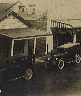 Still more Main St, Otautau photodocumentary, pre & post Covid street scenes: 1. Started as small wooden shop next to original butchers, used over years by many local shops, CC 0; Burned down & rebuilt; 2. Merv's Menswear during 80s-90s CC BY; 3 & 4. Then & still Takeaways. CC BY