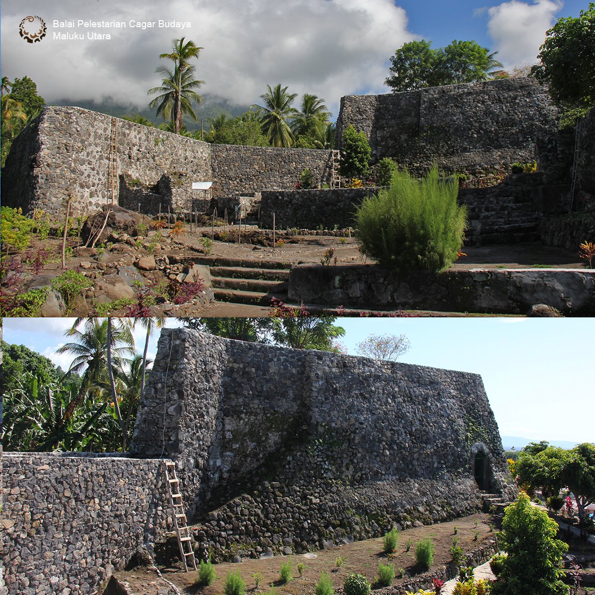 bpkxxi's tweet photo. Benteng Tahoela didirikan oleh bangsa Spanyol pada tahun 1610. 
Benteng Tahoela terbuat dari kalero atau campuran batu karang dengan pasir dan batu gunung.

#bentengtahoela
#kotatidorekepulauan
#cagarbudayamalukuutara
#bpcbmalut
#cerdasberbudaya
#dirumahaja https://t.co/Z90uJrHxpE