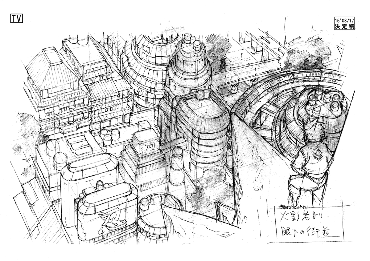 Streets Below Hokage Rock // 火影岩より眼下の街並