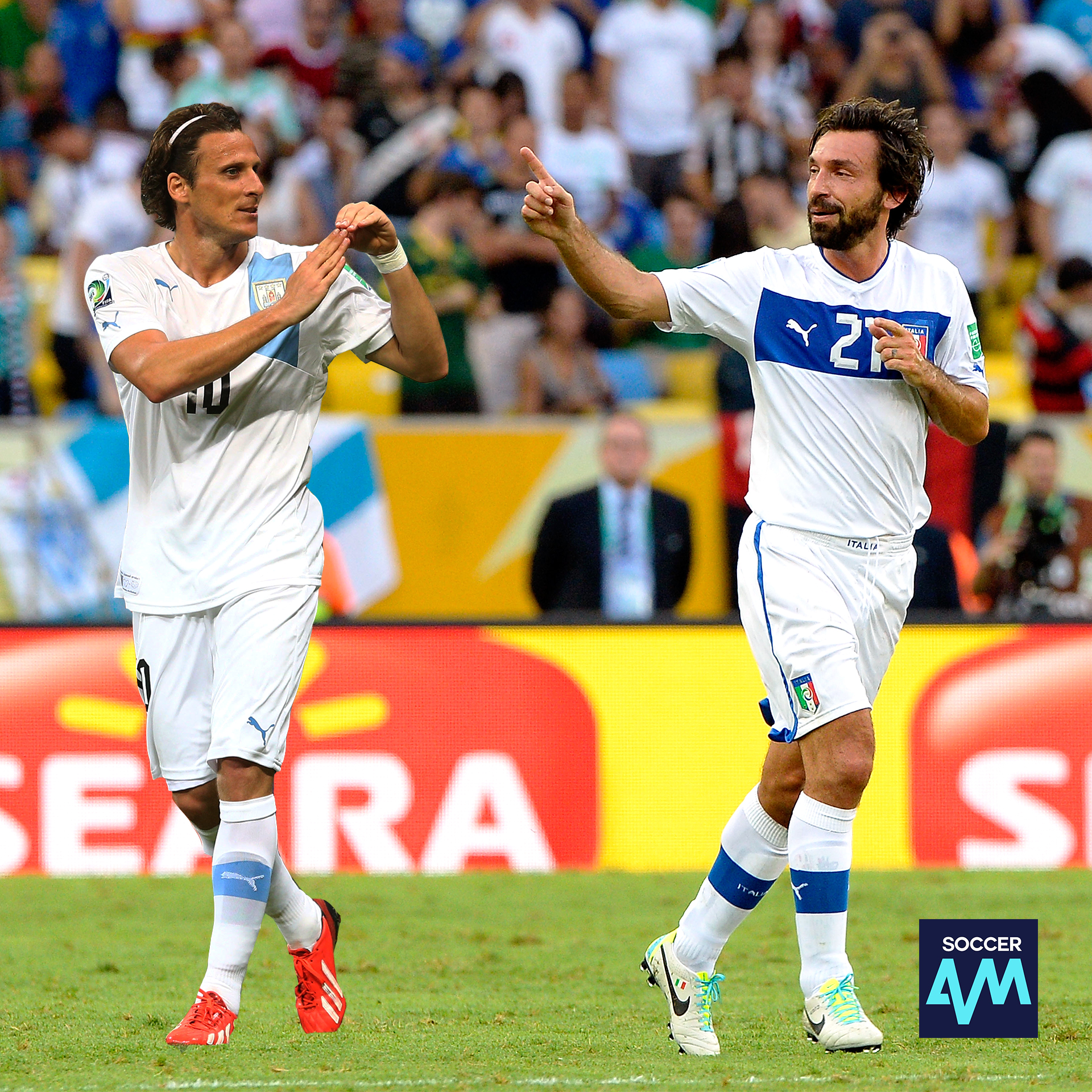 Happy 41st Birthday to two legends of the game, Diego Forlan and Andrea Pirlo!     