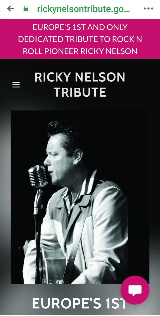 rickynelsontribute.godaddysites.com
New website up n running.
#RickyNelson #tribute #show #50s #60s #retro #vintage #festival #classic #stage #DaveB #weekender #singer #vocalist #band #rocknroll