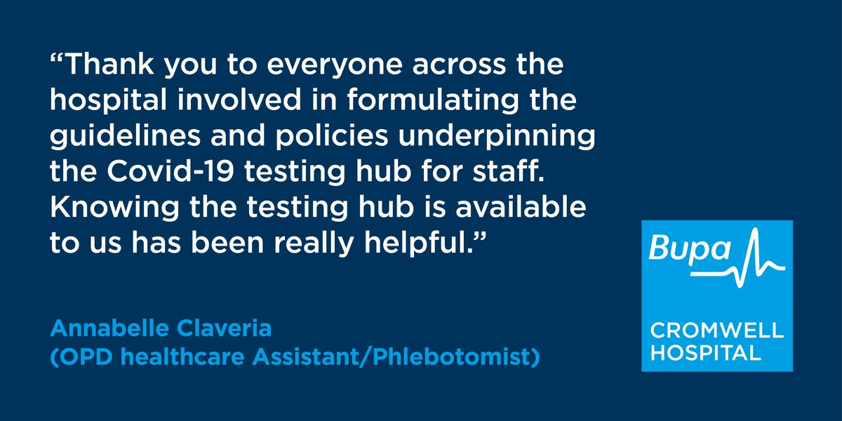 Keeping our patients and people safe is our number one priority. This is why we have an onsite Covid-19 swabbing hub where our people can be tested quickly and easily – preventing the potential spread of the virus.