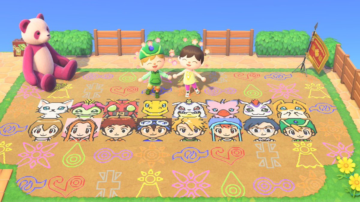 ちの ぇ やばい お姉ちゃんがあつ森のマイデザインでデジモンいっぱい描いてくれたよ めちゃかわい 嬉しすぎる 今 冒険が進化する あつ森 マイデザイン どうぶつの森 Animalcrossing Acnh デジモン Digimon デジモン