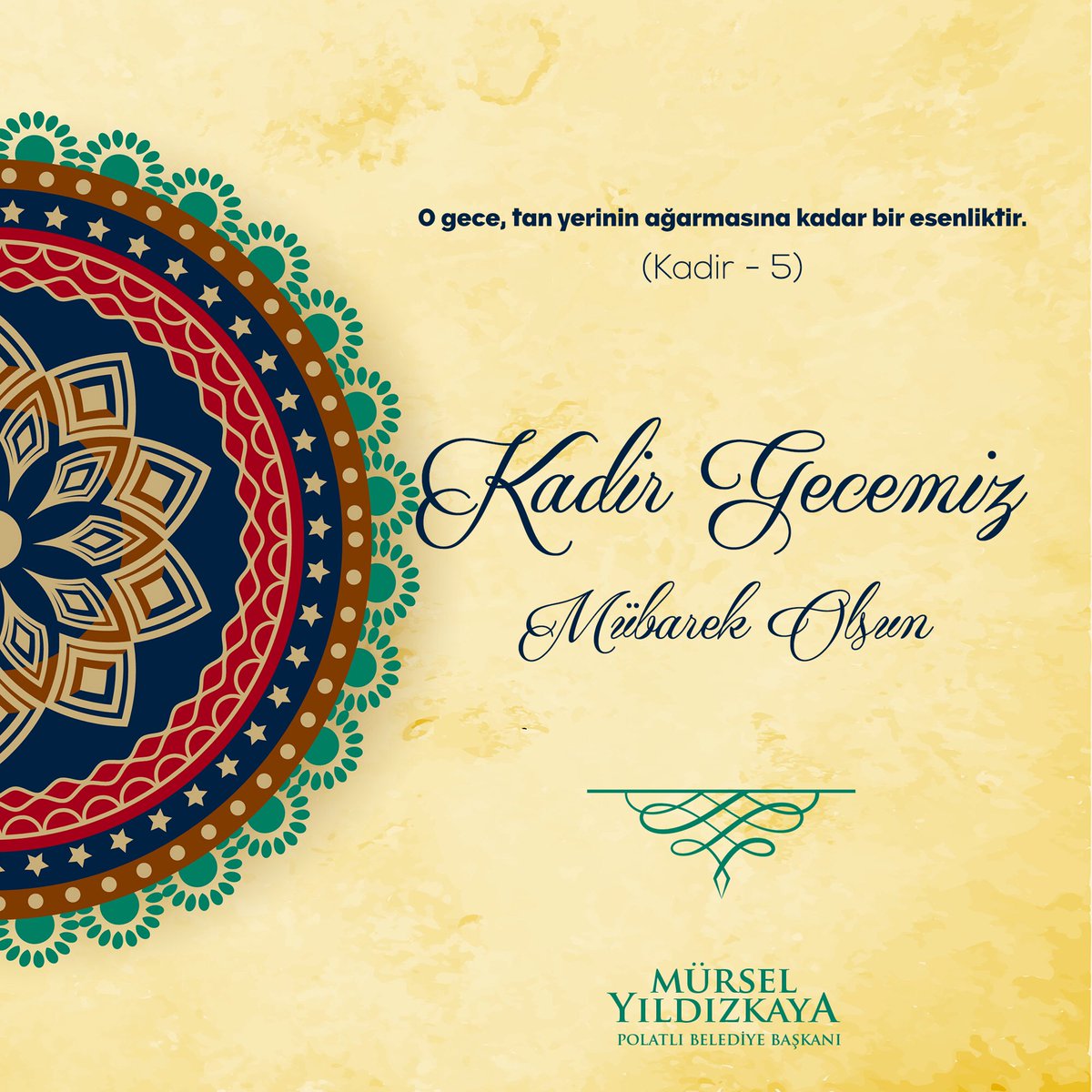 Dualarımız müşterek, Kardeşliğimiz daim, Kadir Gecemiz mübarek olsun.