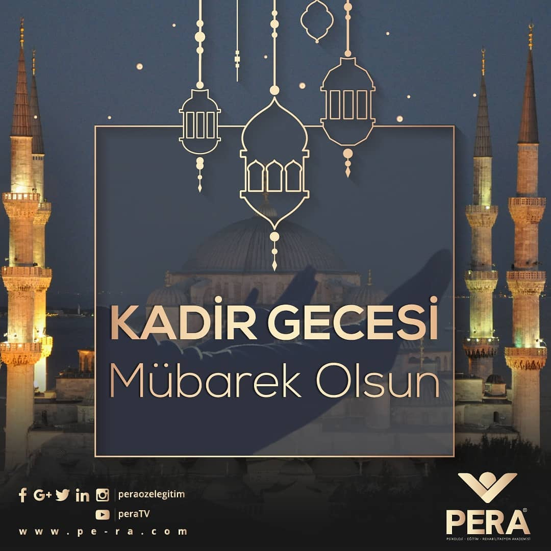 Kadir Geceniz Mübarek Olsun.
#peraozelegitim #kadirgecesi