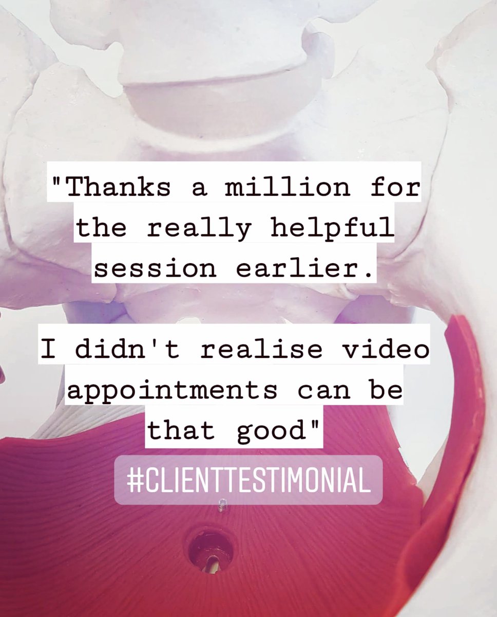 I am continuing to offer online consultations for anyone who wants to or needs to self-isolate or for anyone who just can't make it to me physically to my clinic to see me in person.

But my clinic is open on May 25th again to see me in person! DM for an appointment! #physio