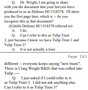 I still have no clear idea as to what's contained within Tulip Trust 3.