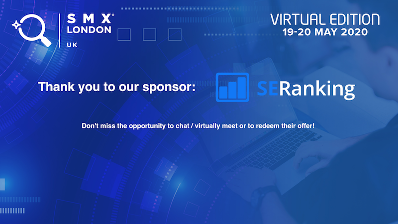 Thank you to our official SMX sponsor SE Ranking. Make sure to meet them virtually on Whova today and tomorrow!
marketinglandevents.com/smx/london/exp…

#smx #searchmarketing #seo