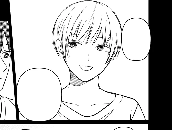 描き下ろし作業中〜
オフの時の髪セットしてない宇佐美さんはちょっと幼い 