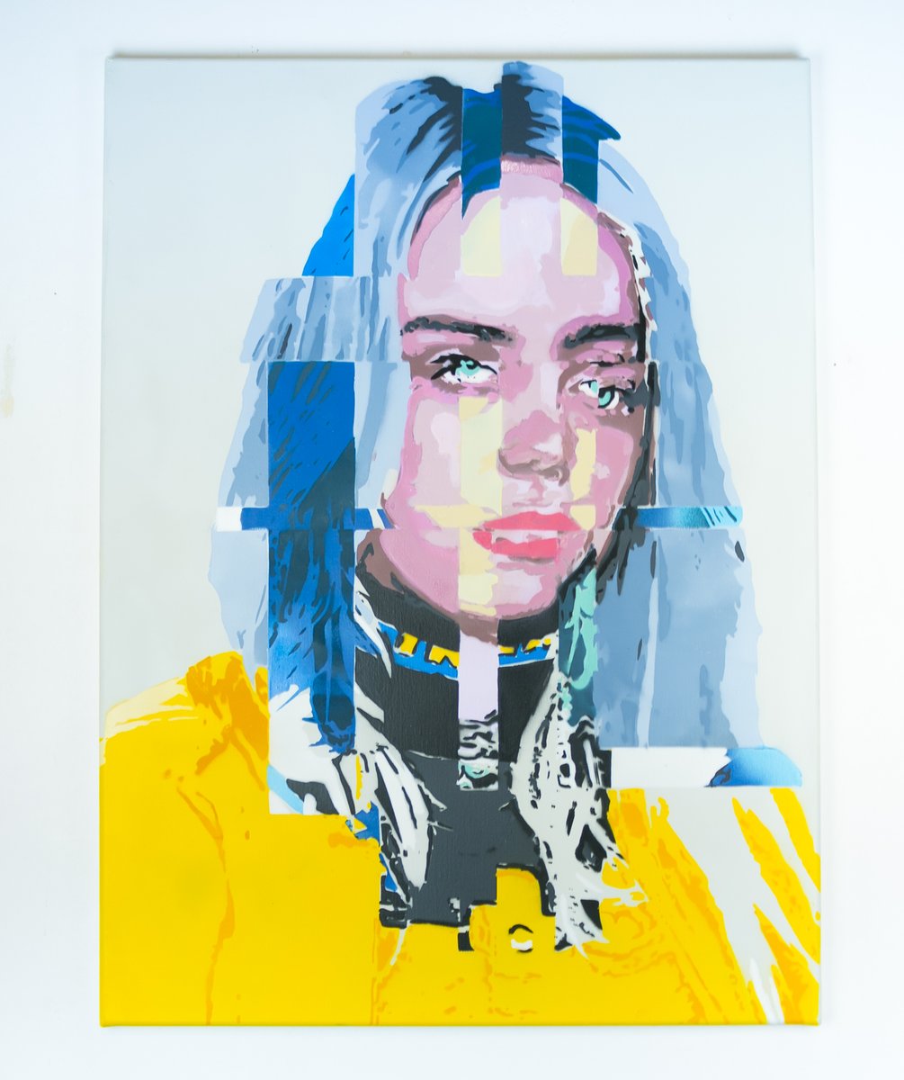 JoEatonArtist's tweet photo. "Slices Eilish"
Jo Eaton
Spraycan on canvas

#billieeilish #spraycanart #spraypaint #sprayart  #popart #popartist #figurative #painting #figurativepainting #contemporarypainting #contemporaryartist #contemporaryart #figutativeart #artcontemporain #frenchartist #joeaton #EATØN https://t.co/fSHzZ3qJPT