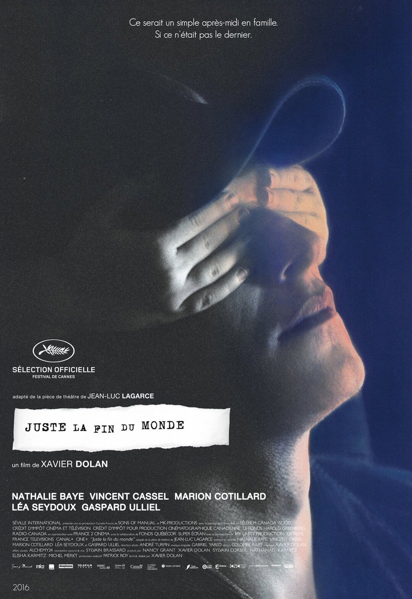 carluke6's tweet photo. Las películas sobre reuniones familiares son las mejores: secretos que se desvelan, reproches, traumas que salen a la luz...
#SoloElFinDelMundo quizá no sea la mejor de ellas (culpa del texto), pero contiene mucha verdad. https://t.co/LKixjUSLsr
