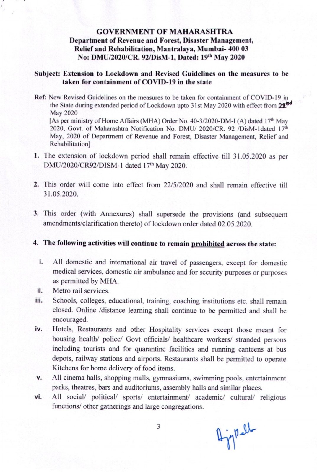 Cmo Maharashtra Revised Guidelines During The Extended Period Of Lockdown For The Containment Of Covid 19 In The State 1 3 T Co Rhaqdjfkbh Twitter
