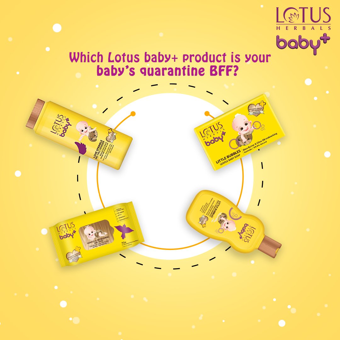 Baby’s Quarantine BFF contest! 🤩 Participants: 🏆Lotus baby+ Talc 🏆Lotus baby+ Wipes 🏆Lotus baby+ Wash 🏆Lotus baby+ Soap Which of these is your baby’s quarantine companion this summer? ⛱️ Vote for your favourite in the comments!