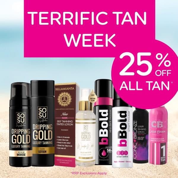 💜 TERRIFIC TAN WEEK 💜

Running low on your favourite fake #tan? Looking to try out a new fake tan? We've got you sorted! 
You can get 25% off ALL #faketan this week at Allcare Pharmacy 🙌🏼
#bargain #pharmacy 
*RRP. Selected stores. Brands may vary between stores.