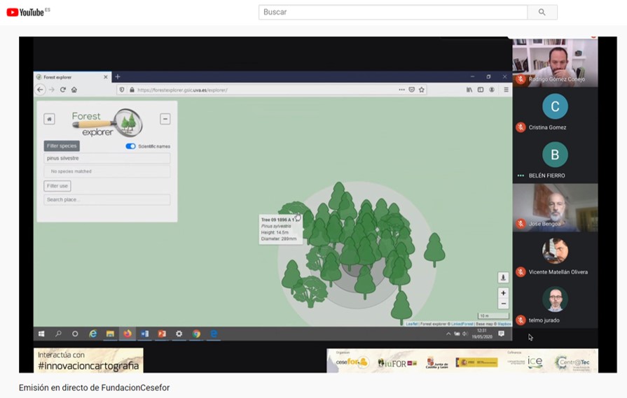 Seguimos en la II Jornada en Innovación de la Cartografía e Inventarios. Acabamos de ver el #exploradorforestal (forestexplorer.gsic.uva.es/explorer/) desarrollado en el proyecto @_CrossForest. Una gran herramienta que facilita el acceso a datos forestales
#somosiuFOR #innovacioncartografia