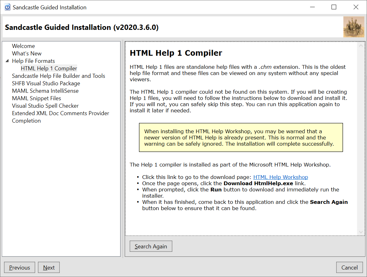 lavanyadeepak's tweet image. Discrepancy in @Microsoft @Windows 10. While #SandcastleHelpBuilder says #HtmlHelp is not installed, the latter's installation says a recent version is already there.
@VisualStudio 2019 is installed on this computer. Is that the reason for this confusion?