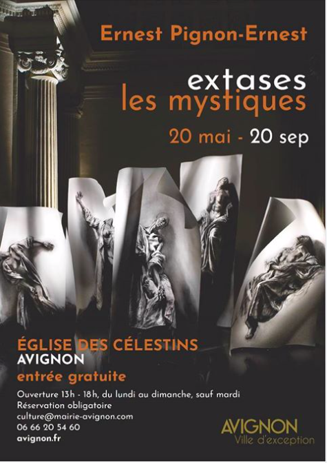 SolveigCB's tweet image. L'#exposition d'Ernest #PignonErnest "Extases - les mystiques" sera présentée à l’Eglise des Célestins à #Avignon du 20/05 au 20/09... Au départ confie-t-il, il y a eu ces vers de #Nerval « modulant tour à tour sur la lyre d’Orphée les soupirs de la sainte et les cris de la fée »