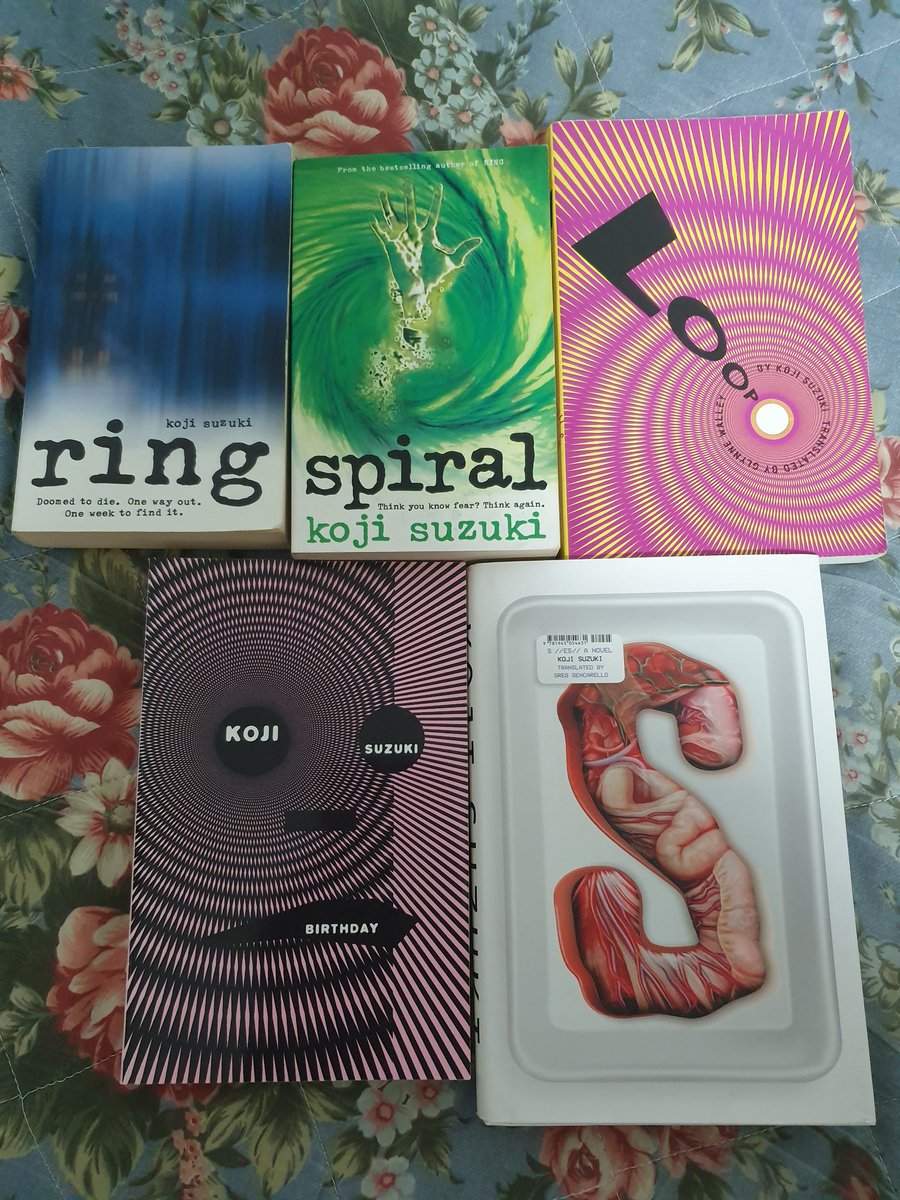 I finally got S today! It was long over due too!Now, here is the entirety of the famous Ring novels!▪︎Ring ▪︎Spiral (sequel)▪︎Loop (sequel)▪︎Birthday (insert side story ft prequel to Ring and sequel to Loop)▪︎S (side story sequel-ish)More info in thread