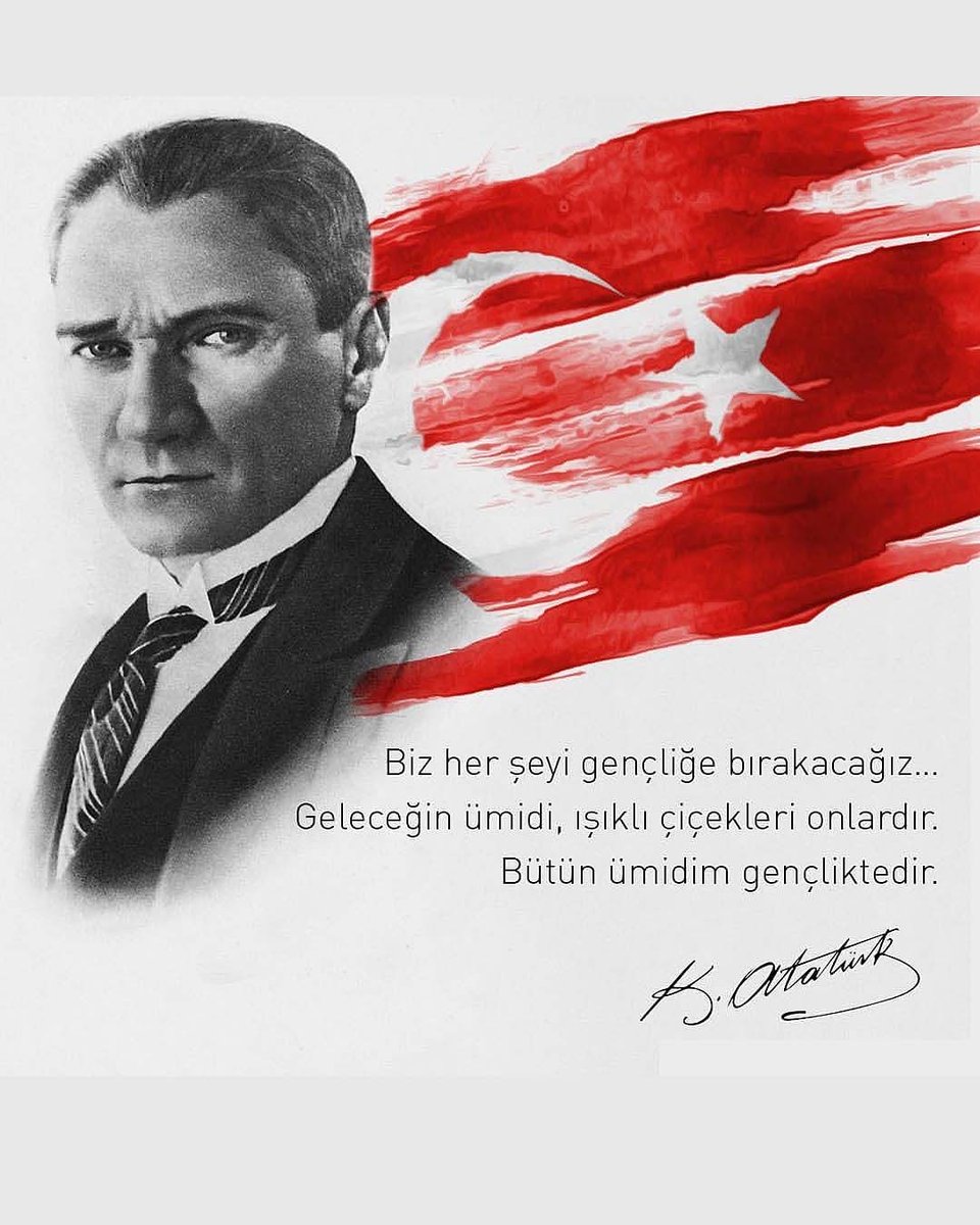 #1919Ruhuyla  19Mayıs Atatürkü Anma Gençlik ve Spor Bayramımız Kutlu olsun.