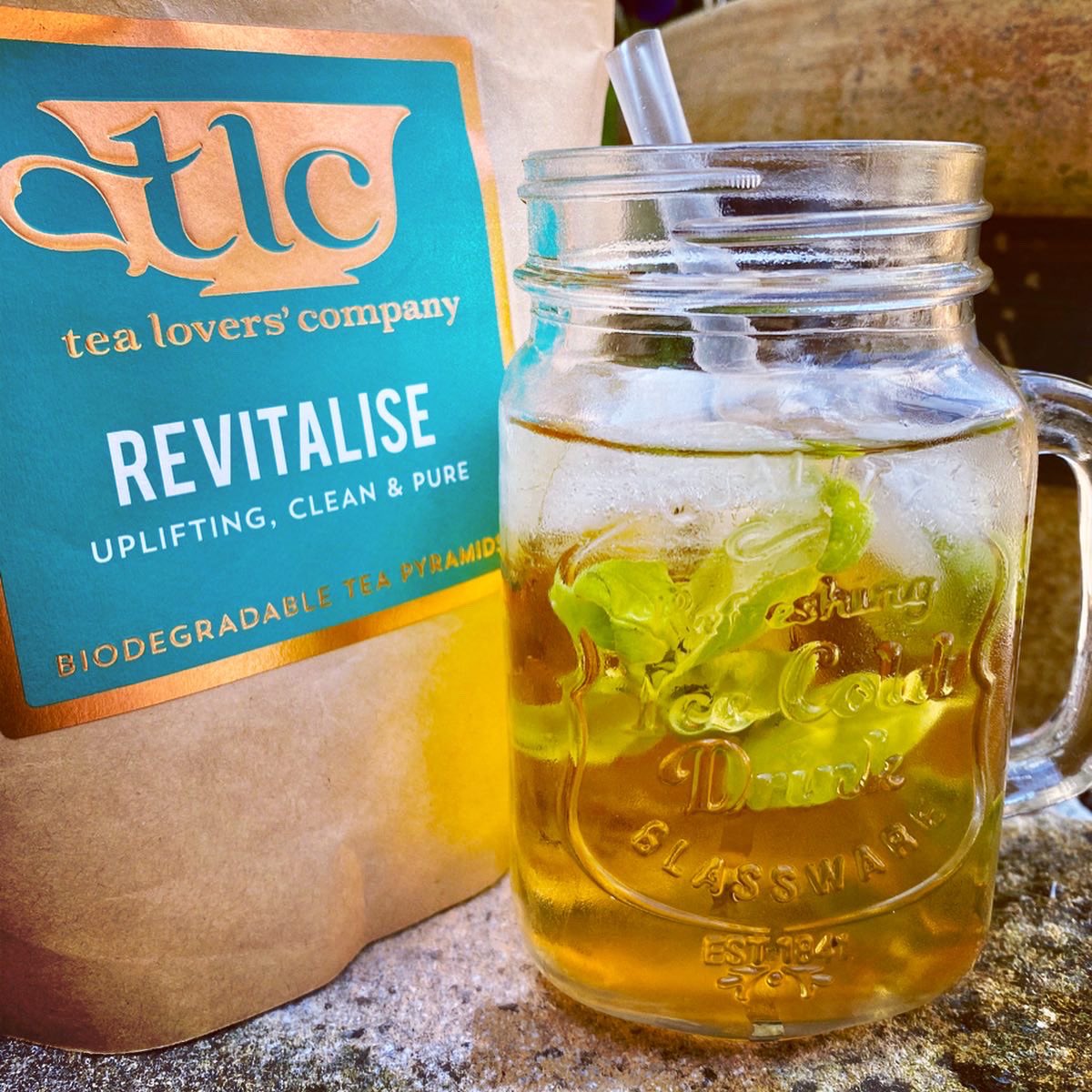 DrinkTLC's tweet photo. SUMMER HAS ARRIVED ☀️ 
Keep cool 😎 with our refreshing revitalise iced tea 🍹
✅ Infuse 1-2 Revitalise tea bags 
✅ leave until cool 
✅ Grab some ice, mint or basil 🌿 
✅ Pour and enjoy 
#icedtea #drinktlc #tealovers https://t.co/yDse2hGVCN