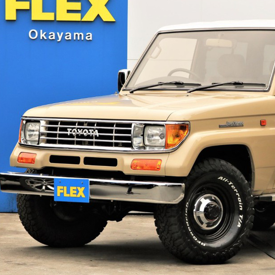 フレックス株式会社 ランドクルーザープラド 3 0 Sx Newペイントサンドベージュ78プラドが入庫 3 0l ディーゼルターボエンジン Bfgatタイヤ 31 10 5 R15 輸出用スチールホイール Hddナビなどなど 気になる方はぜひお問い合わせください
