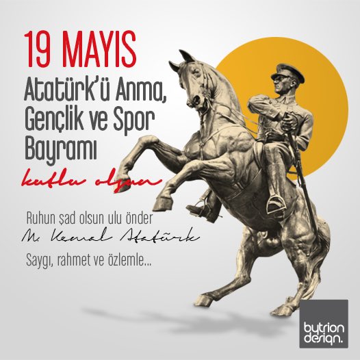 #19MAYIS #AtatuerkueAnmaGenclikveSporBayramı #kutluolsun