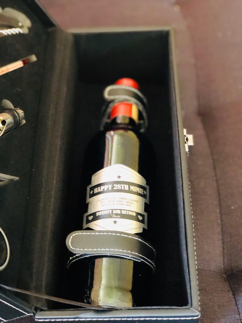 GiftsSosiego's tweet photo. Good day! We are happy to announce that we will be resuming business on the 1st of June 2020 and we have a new range of personalized gifts for our clients. Contact us:
WhatsApp: (+267) 752 575 45 
Email: info@sosiego.co.bw 

#WineInStyle 
#MemoriesLastForever 
#WineGiftsBW https://t.co/Nr21O0pjXv