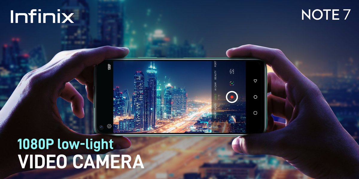 infinixuganda's tweet photo. Transform your videos into masterpieces with  the #InfinixNOTE7's low light camera.
#GoBeyondPerformance https://t.co/x40HVuDb76