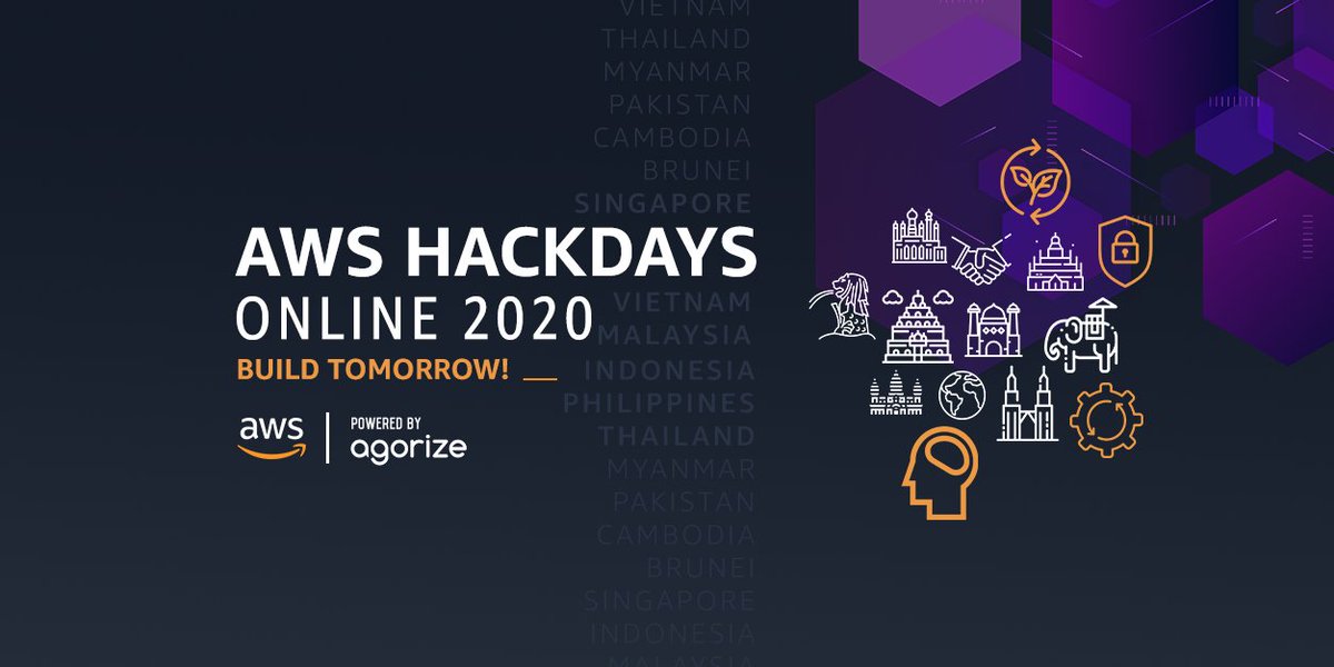 South-East Asia’s builders, be a part of AWS Hackdays Online 2020: Build Tomorrow! Ten countries. One grand prize. Don’t miss out on shaping the future of South-East Asia’s digitalization! Over here 👉 bit.ly/AWS2020_Online…

<a href="/AWSCloudSEAsia/">AWS Cloud SEAsia</a>